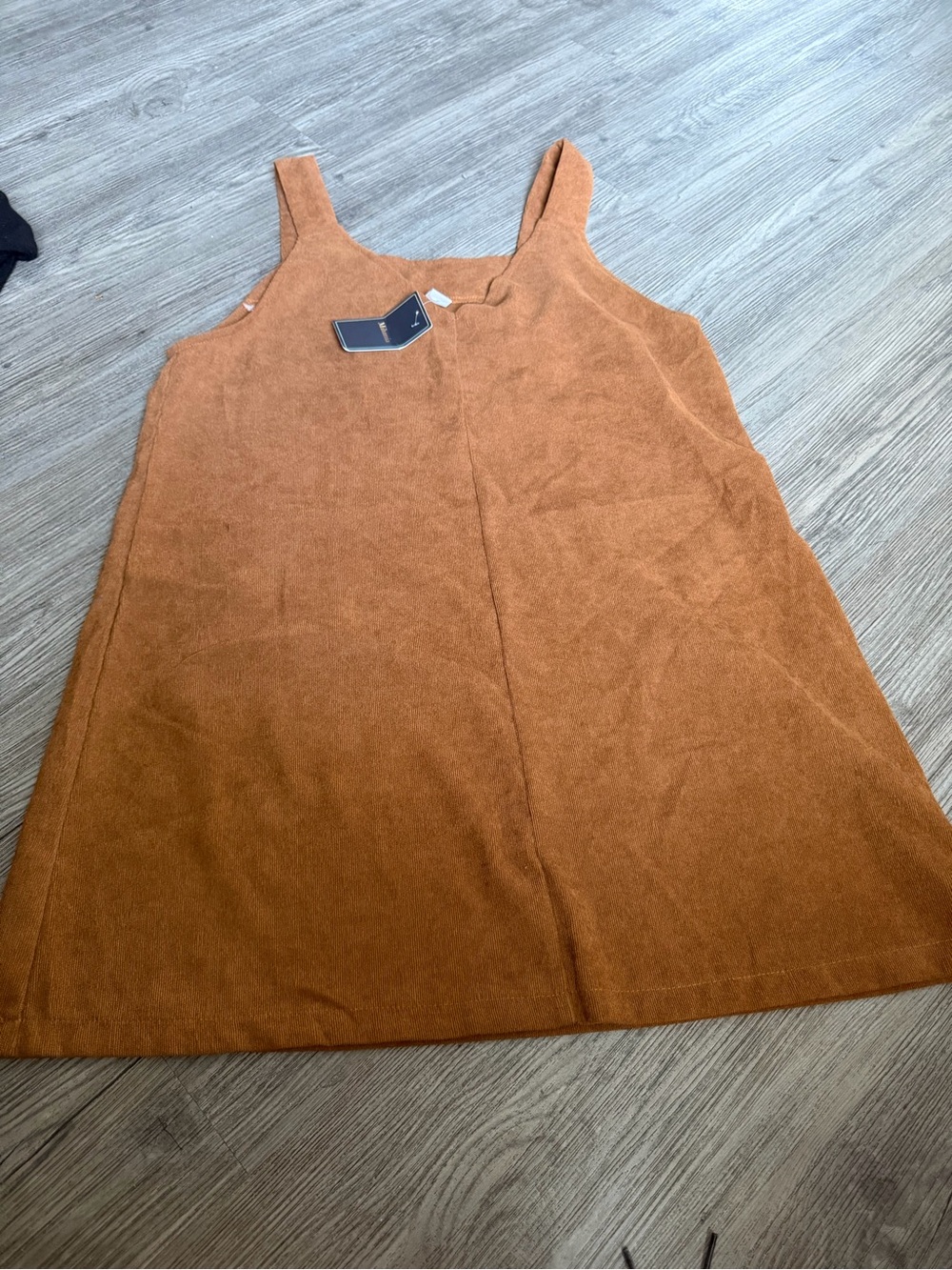 Women’s Sleeveless A-Line Dress in Burnt Orange